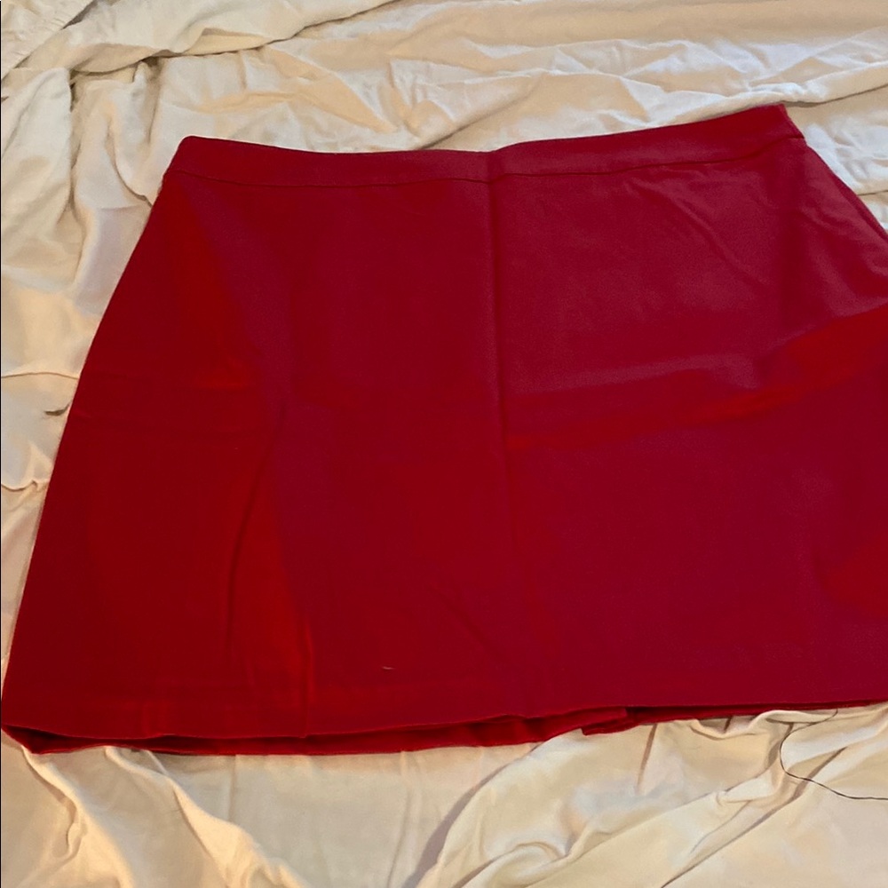 Talbots A-Line Red Mini Skirt for Cocktail